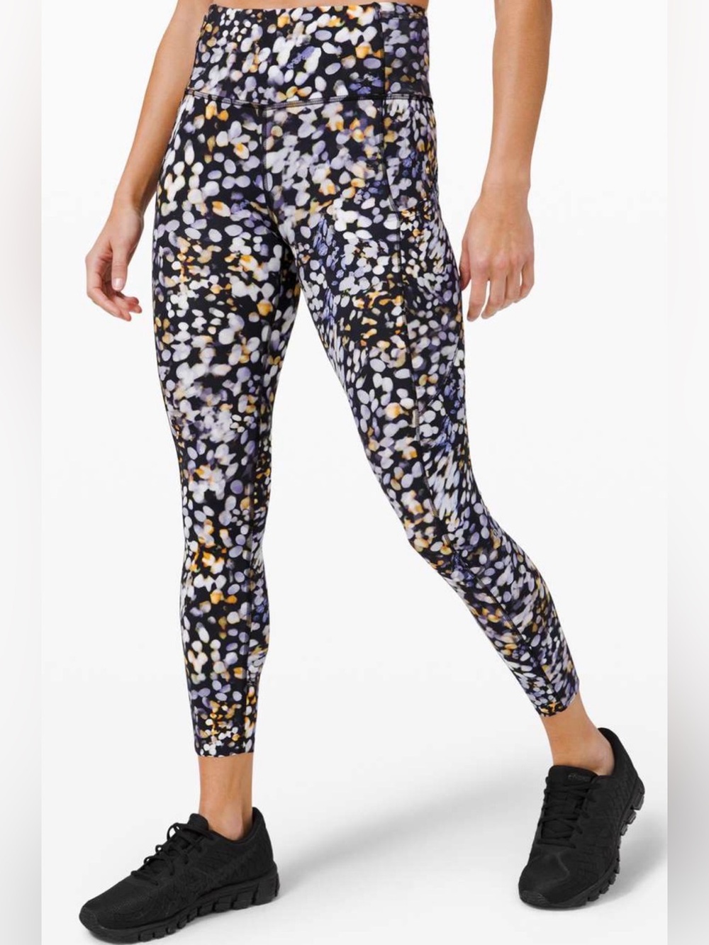 Lululemon Fast & Free Tight II 25” Metropolis Glow Multi Nulux Size 4